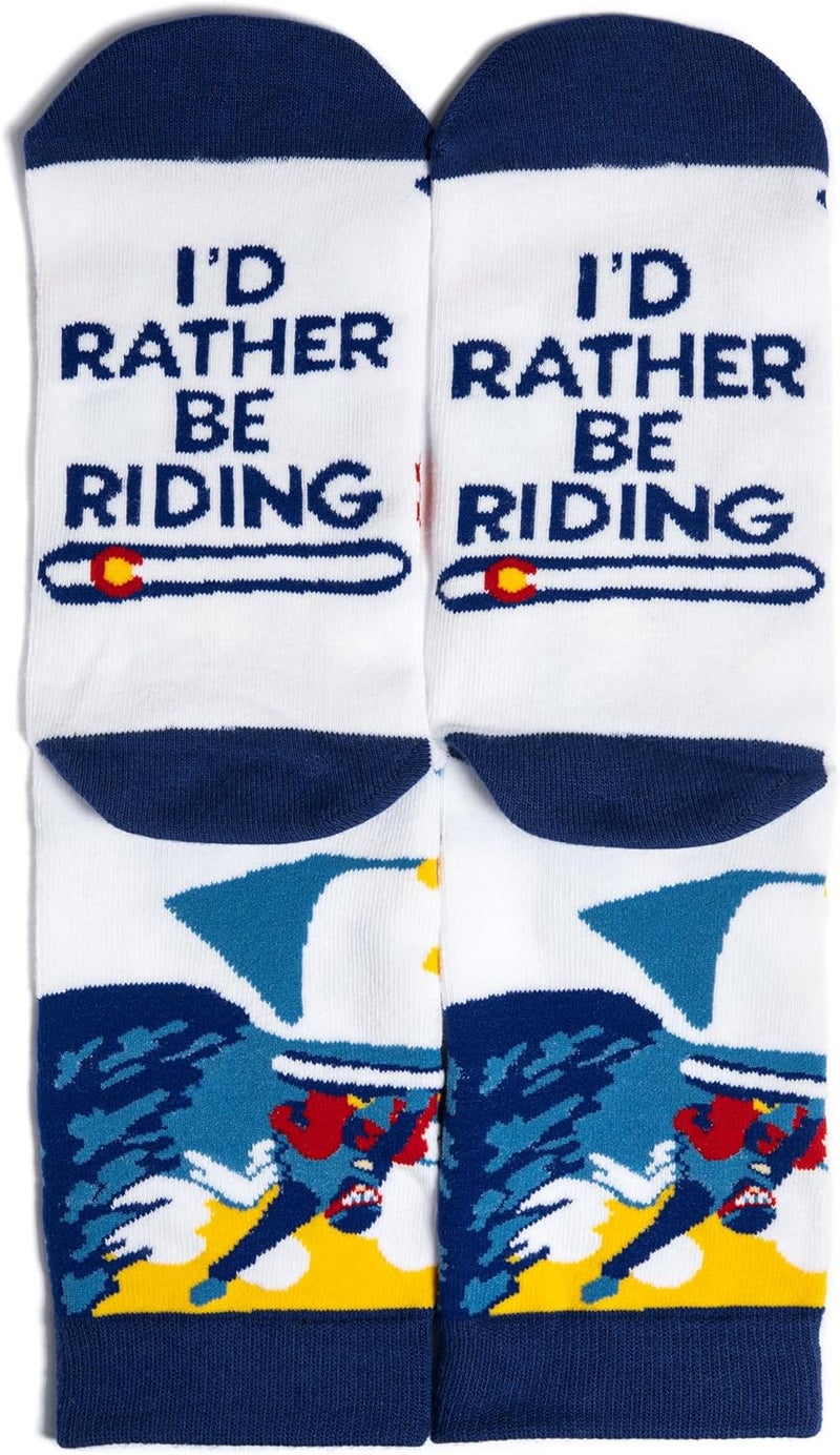 Lavley Ski Socks - Funny socks for skiers and snowboarders - Unisex novelty gift - Great for birthdays or holidays - Image 5